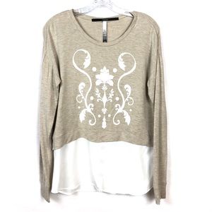 Kensie Tan Cotton Long Sleeve Shirt